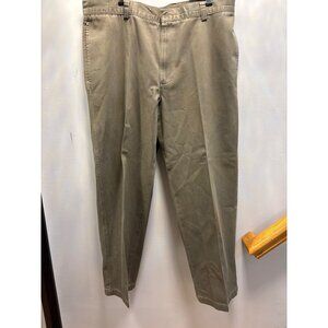 Dockers Khaki Mens Khaki Chino Pants Straight-Leg Flat Front Cotton SZ38X31